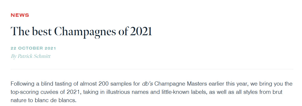 Best Champagnes 2021